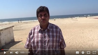 Témoignage-vidéo sur la pollution de la mer de Gaza
